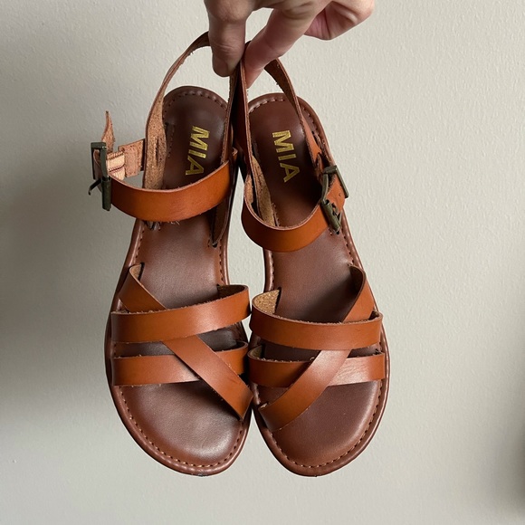 MIA | Shoes | Mia Brown Leather Strap 